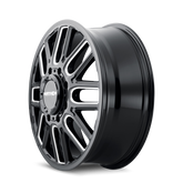 Mayhem 8107D Cogent Dually 20x8.25 / 8x170 BP / 115mm Offset / 124.9mm Hub Blk w/Milled Spokes Wheel