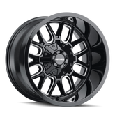 Mayhem 8107 Cogent 18x9 / 8x165.1 BP / 0mm Offset / 130.8mm Hub Black w/ Milled Spokes Wheel