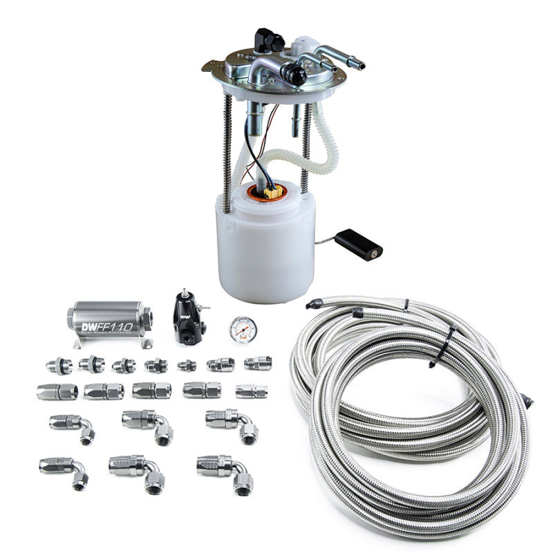 DeatschWerks 05-19 Yukon/Tahoe/Suburban DW400 Pump Module and Return SS CPE Plumbing Kit DeatschWerks 05-19 Yukon/Tahoe/Suburban DW400 Pump Module and Return SS CPE Plumbing Kit