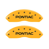 MGP 4 Caliper Covers Engraved Front Pontiac Rear Arrow Yellow Finish Blk Char 2009 Pontiac Solstice