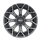 Weld Off-Road W112 22X12 Gradient 5X127 5X139.7 ET-44 BS4.75 Satin Black w/ Machine Lip DDT 87.1