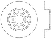 StopTech 10-12 and 15-16 Audi A3/A3 Quattro Sportstop Cryo Slotted & Drilled Rear Left Rotor