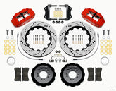 Wilwood Narrow Superlite 6R Front Hat Kit 14.00in Drill Red 2013-Up Ford Focus ST w/ Lines