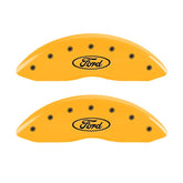 MGP 2 Caliper Covers Engraved Front Oval Logo/Ford Yellow Finish Blk Char 1998 Ford E-150