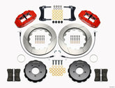 Wilwood Narrow Superlite 6R Front Hat Kit 14.00in Red 2005-Up Mazda Miata w/ Lines