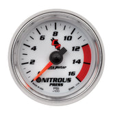 Autometer C2 2in 0-1600 PSI Full Sweep Electronic Nitrous Gauge