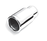 Gibson Rolled Edge Straight-Cut Tip - 3.5in OD/2.5in Inlet/6in Length - Stainless