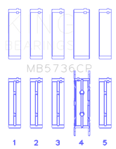 King Ford Powerstroke 6.0L/6.4L Diesel (Size +0.50mm) Crankshaft Main Bearing Set