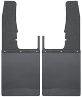 Husky Liners 09-16 Dodge Ram 1500/2500/3500 12in W Black Top & Weight Kick Back Front Mud Flaps