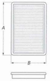 BMC 03-07 Hyundai Avante III 1.6L Replacement Panel Air Filter