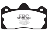 EBC 10+ Lotus Evora 3.5 Redstuff Rear Brake Pads
