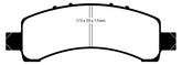 EBC 02 Cadillac Escalade 5.3 (Akebono rear caliper) Greenstuff Rear Brake Pads