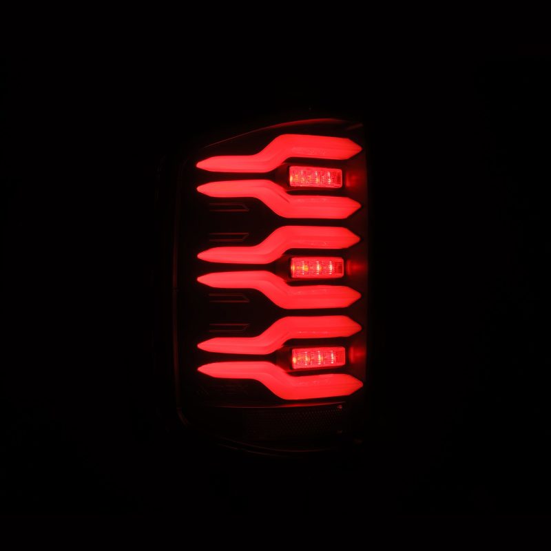 AlphaRex 14-18 Chevrolet Silverado Luxx-Series LED Tail Lights Black w/Activ Light/Seq Signal AlphaRex 14-18 Chevrolet Silverado Luxx-Series LED Tail Lights Black w/Activ Light/Seq Signal