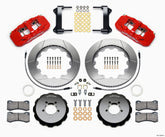 Wilwood AERO6 Front Hat Kit 14.00 Red 1999-2012 Subaru WRX w/Lines