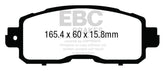 EBC 13+ Nissan Altima 2.5 (L33) Sedan Redstuff Front Brake Pads