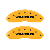 MGP 4 Caliper Covers Engraved Front & Rear Hemi Yellow Finish Black Char 2006 Jeep Commander