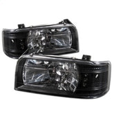 Spyder Ford F150 92-96/Ford Bronco 92-96 1PC LED ( LEDs)Crystal Headlights Blk HD-YD-FB92-1PC-BK