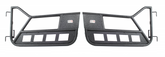 Fishbone Offroad 97-06 Jeep Wrangler TJ Front Tube Doors - Black Textured Powdercoat Steel