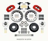 Wilwood Narrow Superlite 6R Front Hub Kit 12.88in Drill Red 82-92 Camaro//Firebird