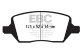 EBC 11-12 Vpg VPG 4.6 Greenstuff Rear Brake Pads