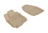 3D MAXpider 2006-2012 Toyota RAV4 Kagu 1st Row Floormat - Tan