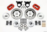 Wilwood Forged Dynalite Front Kit 11.00in Drilled Red 87-93 Mustang 5 Lug