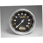 Autometer Carbon Fiber 3 3/8 10000 RPM In-Dash Tachometer