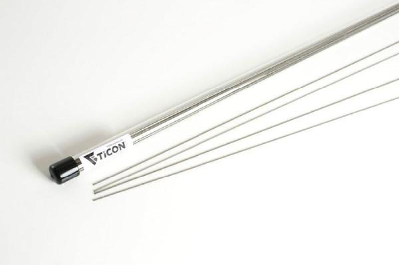 Ticon Industries 39in Length 1/2lb 2.2mm/.087in Filler Diamter CP1 Titanium Filler Rod Ticon Industries 39in Length 1/2lb 2.2mm/.087in Filler Diamter CP1 Titanium Filler Rod