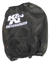 K&N Drycharger Round Tapered Air Filter Wrap - Black Open Top 7.5in Base ID / 4.5in Top ID / 6.5in H