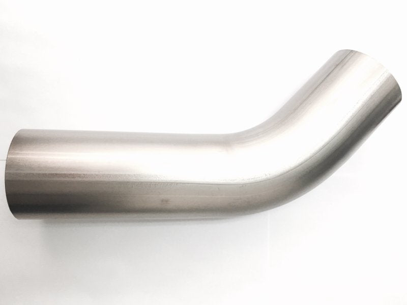 Ticon Industries 2.50in Diameter 45 Degree 1.2mm WT 3.75in CLR 3in Leg/3in Leg Titanium Mandrel Bend Ticon Industries 2.50in Diameter 45 Degree 1.2mm WT 3.75in CLR 3in Leg/3in Leg Titanium Mandrel Bend