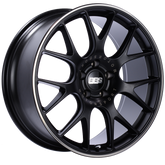 BBS CH-R 20x9 5x120 ET29 Satin Black Polished Rim Protector Wheel -82mm PFS/Clip Required
