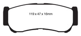 EBC 07-09 Hyundai Santa Fe 2.7 Greenstuff Rear Brake Pads