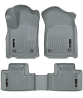 Husky Liners 16-22 Dodge Durango Weatherbeater Grey Front & 2nd Seat Floor Liners