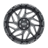 Weld Off-Road W117 20X10 Fulcrum 5X127 5X139.7 ET13 BS6.00 Gloss Black MIL 87.1