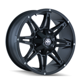 Mayhem 8090 Rampage 20x10 / 8x180 BP / -25mm Offset / 124.1mm Hub Matte Black Wheel