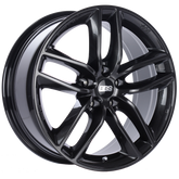 BBS SX 17x7.5 5x120 ET37 Crystal Black Wheel -82mm PFS/Clip Required