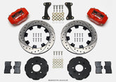 Wilwood Forged Dynalite Front Hat Kit 12.19in Drilled Red 90-99 Civic w/240 mm Disc