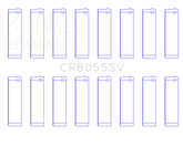 King Ford Powerstroke 6.4L V8 (O/S Housing .002in) (Size +0.75mm) Connecting Rod Bearing Set