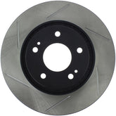StopTech Power Slot 09-10 Lancer Ralliart Slotted Right Front Rotor