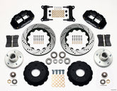 Wilwood Narrow Superlite 6R Front Hub Kit 14.00in Drilled Chevy C-10 60-87 CPP Drop Spindle