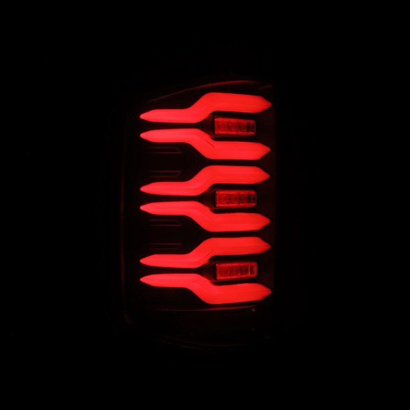AlphaRex 14-18 Chevrolet Silverado Luxx-Series LED Tail Lights Black w/Activ Light/Seq Signal AlphaRex 14-18 Chevrolet Silverado Luxx-Series LED Tail Lights Black w/Activ Light/Seq Signal