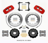 Wilwood AERO6 Front Hat Kit 14.00 Red 2015-Up Mustang w/Lines