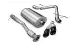 Corsa 10-10 GMC Sierra Denali 6.2L V8 3in Cat-Back Single Side w Twin 4in Black Pro-Series Tips