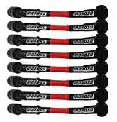 Moroso 9.75in Long Coil On Plug Sleeved Ultra Spark Plug Wire Set - Red