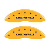 MGP 4 Caliper Covers Engraved Front & Rear Denali Yellow Finish Black Char 2003 GMC Safari