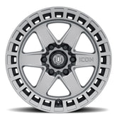 ICON Raider 17x8.5 6x135 6mm Offset 5in BS Titanium Wheel