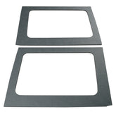 DEI 11-18 Jeep Wrangler JK 4-Door Boom Mat Rear Side Window Trim - 2 Piece - Gray Leather Look