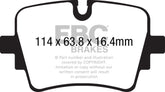 EBC 14+ Jaguar F-Type (Cast Iron Rotors Only) 5.0 Supercharged (490) Redstuff Rear Brake Pads