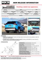 HKS LEGAMAX Premium RAV4 MXAA54