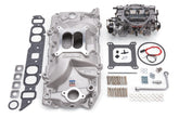 Edelbrock Manifold And Carb Kit Performer RPM Big Block Chevrolet Oval Port Natural Finish